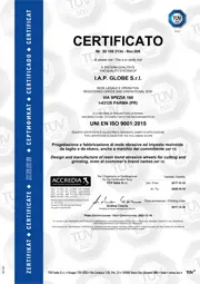 GLOBE - certyfikat ISO.