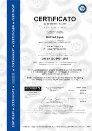 Maxima - certyfikat ISO.